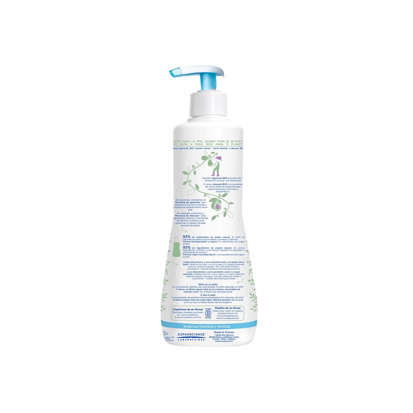 GEL MUSTELA BANO SVE PNOR BEBE500ML