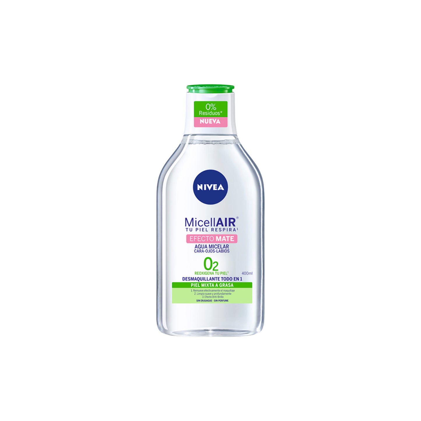 AGUA MICE NIVEA EFEC MATE02 400ML