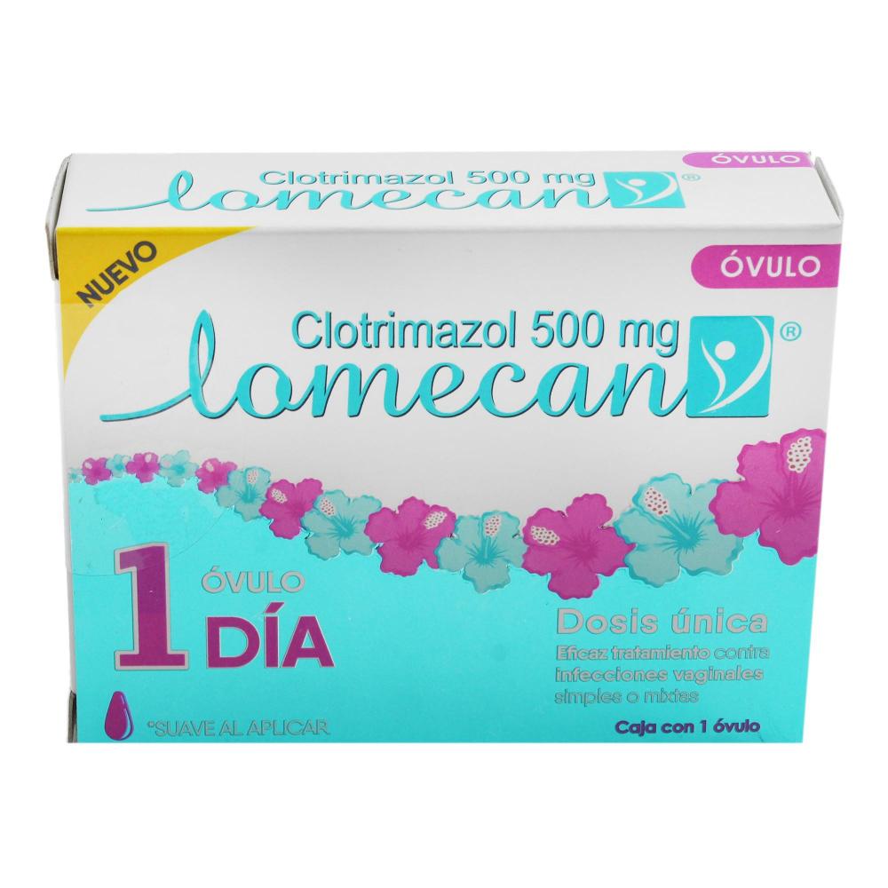 LOMECAN V 1 OVULO 500MG