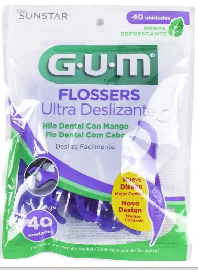 PALILLOS GUM C/H DENT DESLIZAN 40PZ