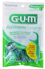 PALILLOS GUM C/HILO DENT ORIG 20PZ