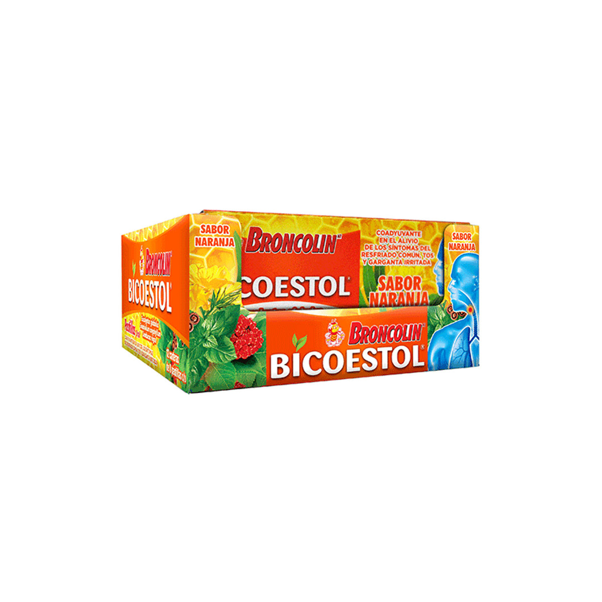 BICOESTOL NARANJA 1 PAQ C/12 PZA 20 G