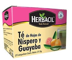 HERBACIL TE NISPERO Y GUAYABA 25 SOB 1 G