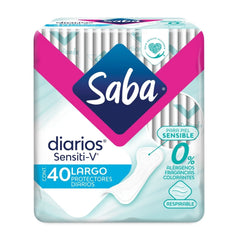PANTY PROT SABA SENSITI-V LGO C/40