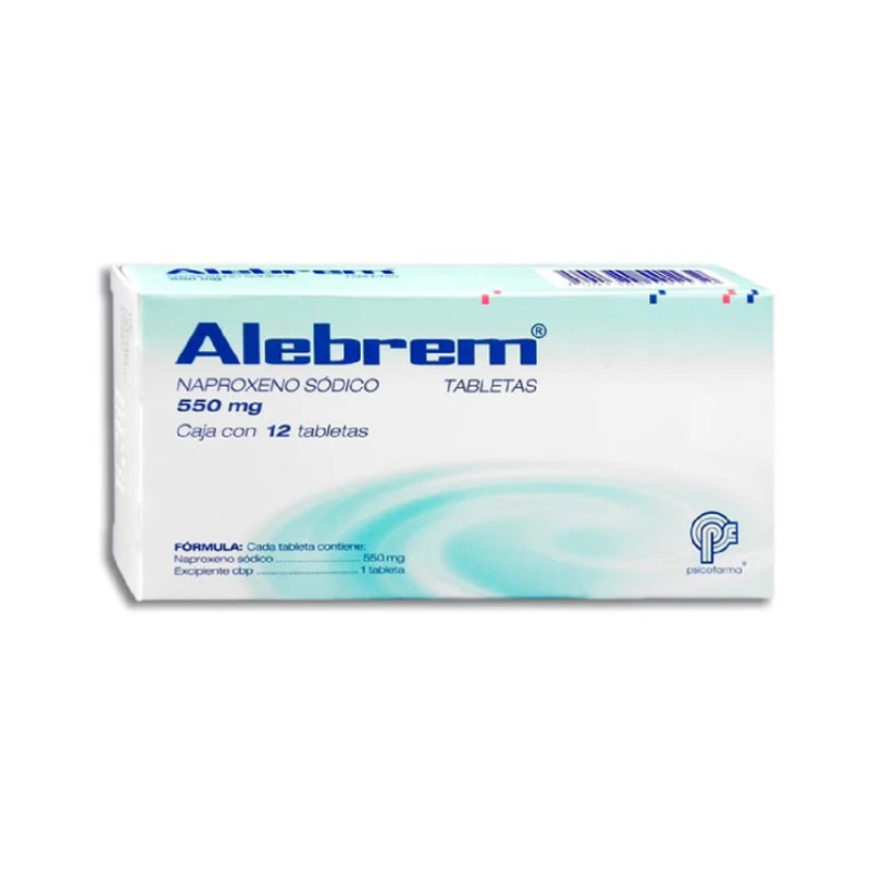 ALEBREM TAB. 550 MG. CAJA C/12