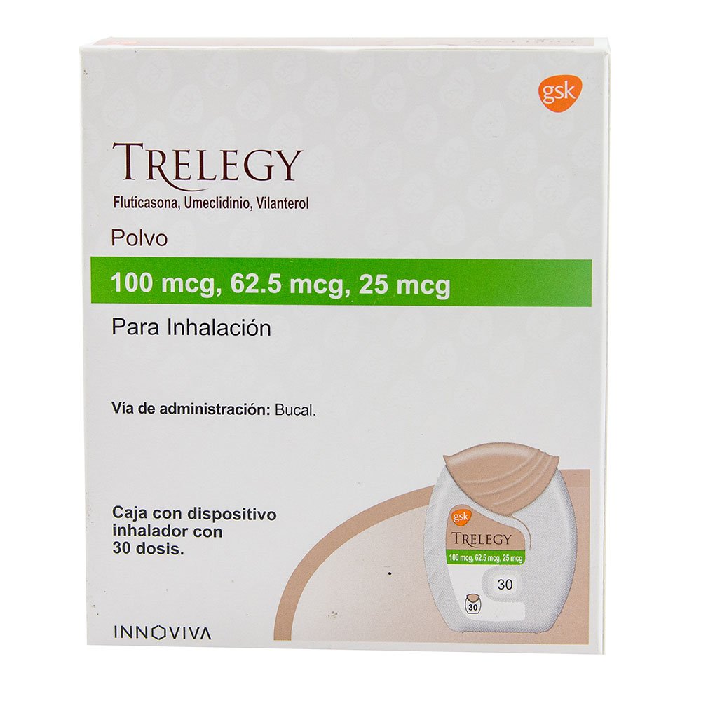 TRELEGY 30 DOSIS 100/62.5/25MCG - PVO 1