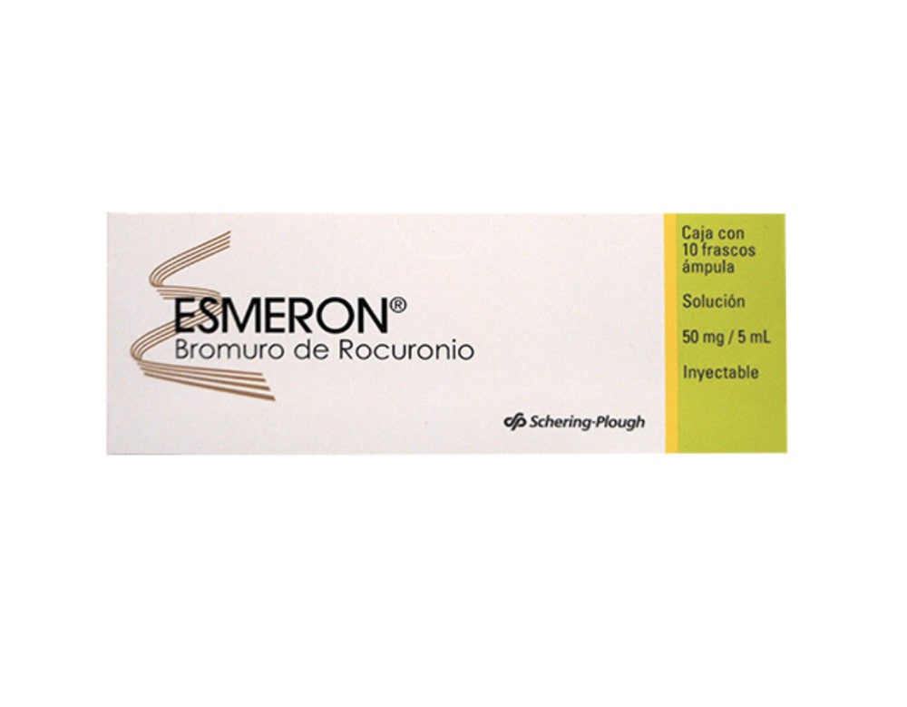 ESMERON 50 MG/5 ML Solución Inyectable x10