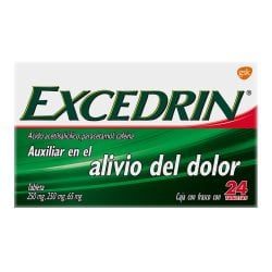 EXCEDRIN 250/250/65MG DFUERTE 24TAB