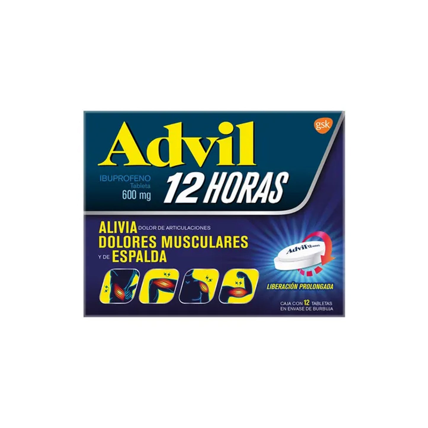 ADVIL 12H 600 MG 12 TAB
