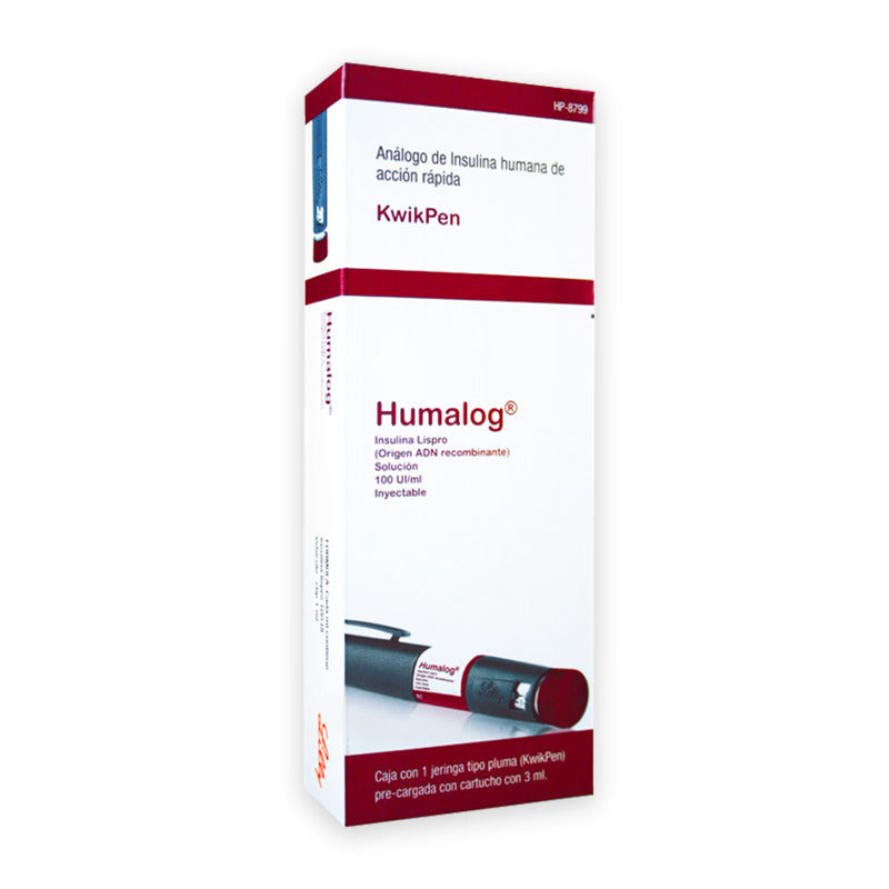 HUMALOG KWIKPEN 100UI/ML INY 3 ML