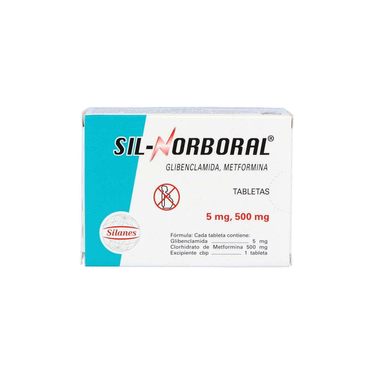 SIL-NORBORAL TAB. 500/5 MG. CAJA C/40