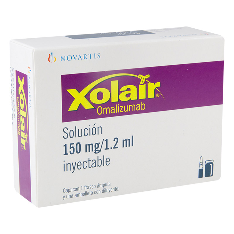 XOLAIR 150 MG/ 1.2ml inyectable