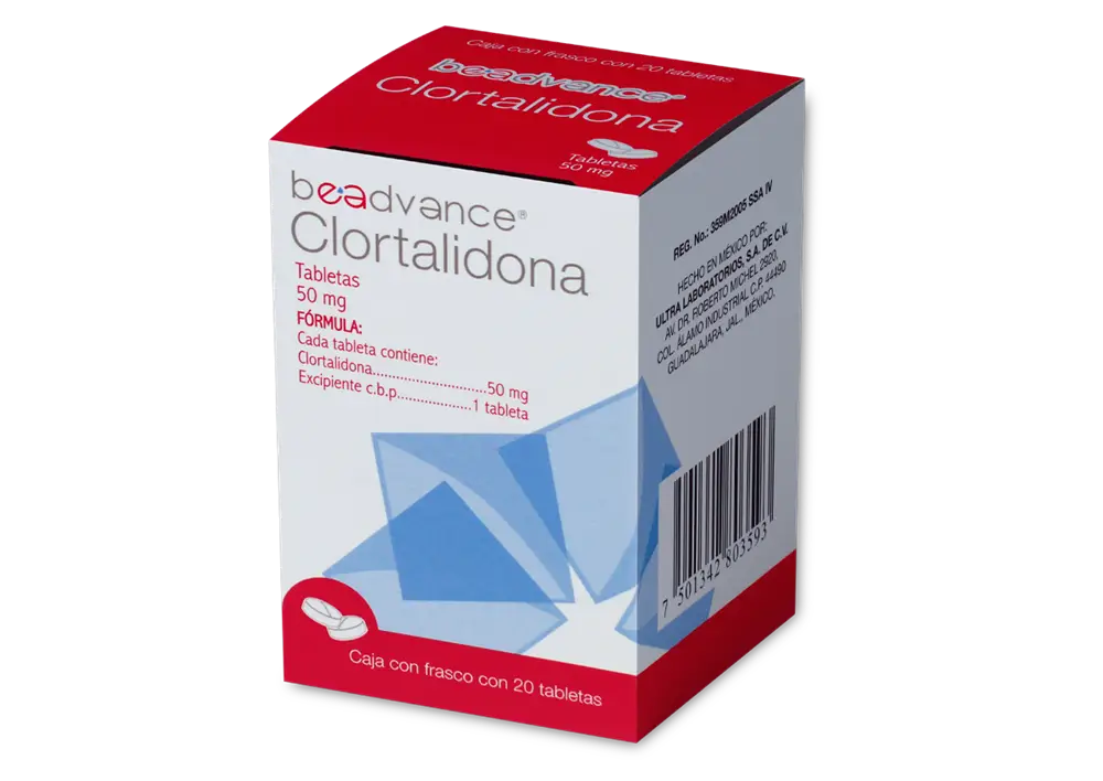 CLORTALIDONA 20 TAB 50MG