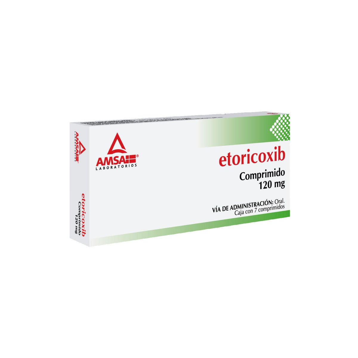 ETORICOXIB COMP. 120 MG. CAJA C/7