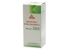 AMOXICILINA ACIDO CLAVULANICO SUSP. 400/57.14 MG. FCO. C/50 ML.