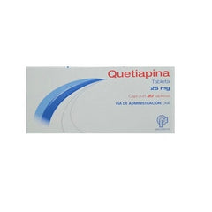 QUETIAPINA TAB. 25 MG. CAJA C/30
