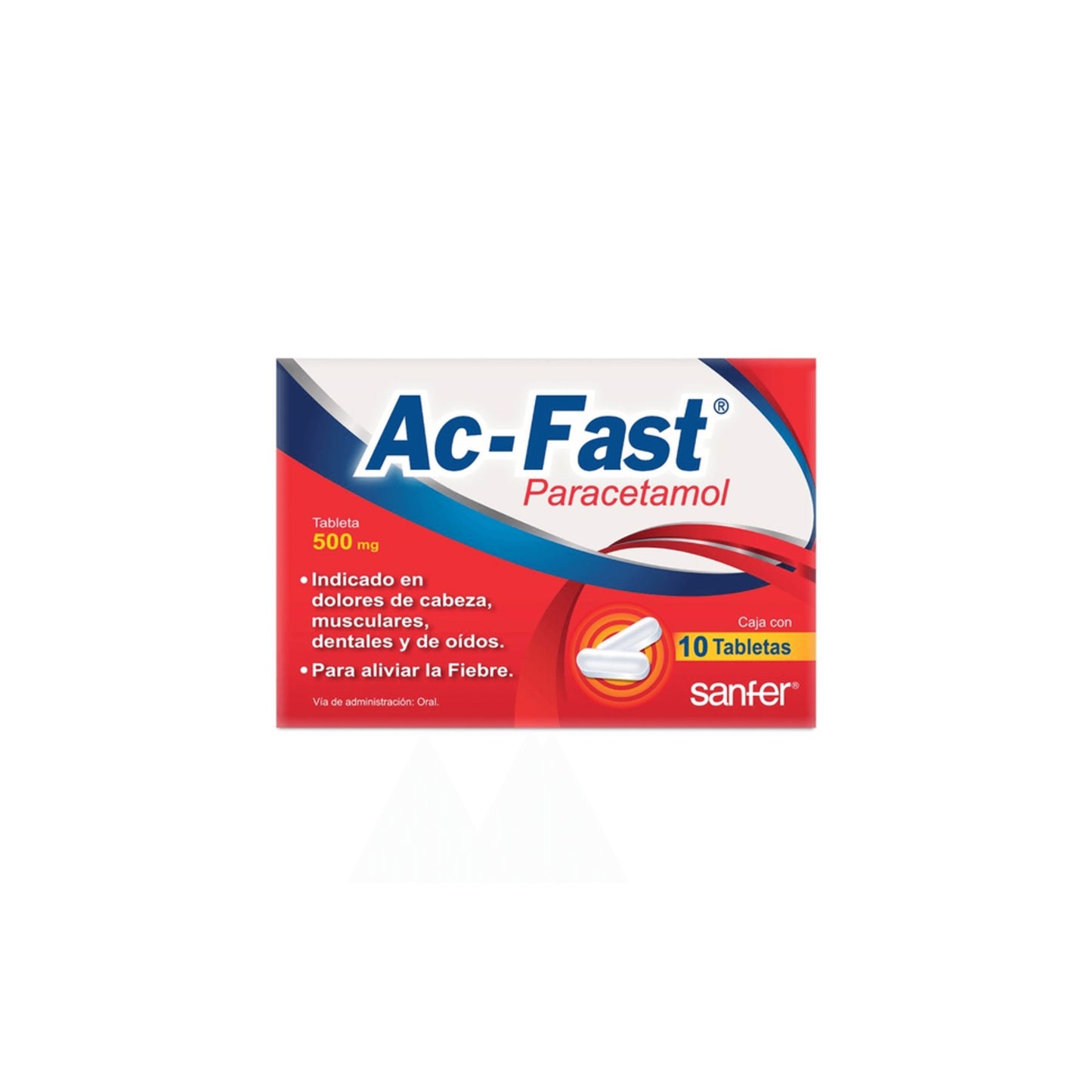 AC FAST TAB. 500 MG. CAJA C/10