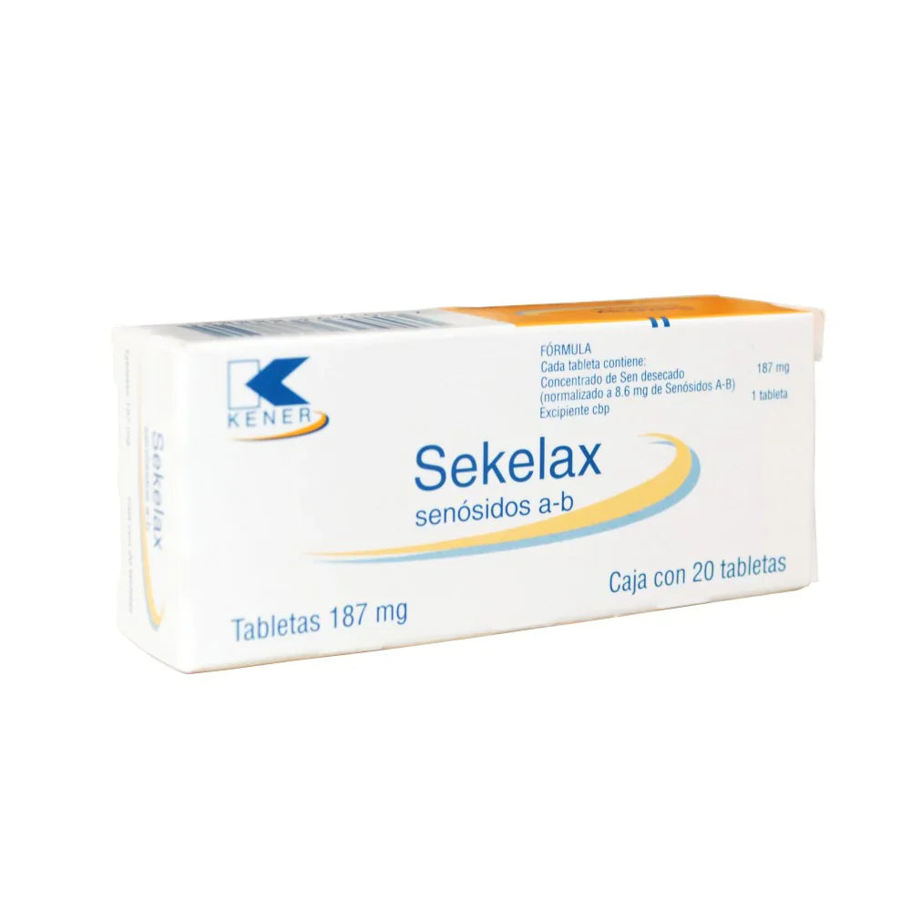 SENOSIDOSABTAB.187MG.CAJAC/20(SEKELAX)