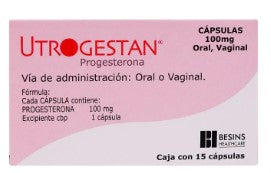 UTROGESTAN 100 MG 15 CAPS