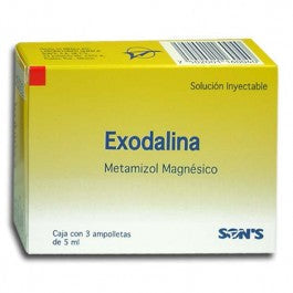 EXODALINA INY. 2.150 G. CAJA C/3 AMP. C/5 ML.