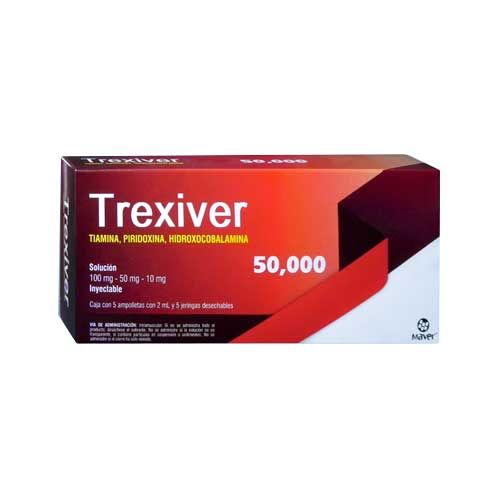 TREXIVER INY CAJA C5 AMP C2 ML Y 5 JERINGAS DESECHABLES