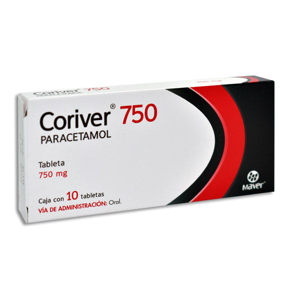 CORIVER 750 TAB. 750 MG. CAJA C/10
