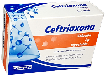 CEFTRIAXONA INY I.M. 1G FCO AMP CPVO Y AMP C3.5 ML
