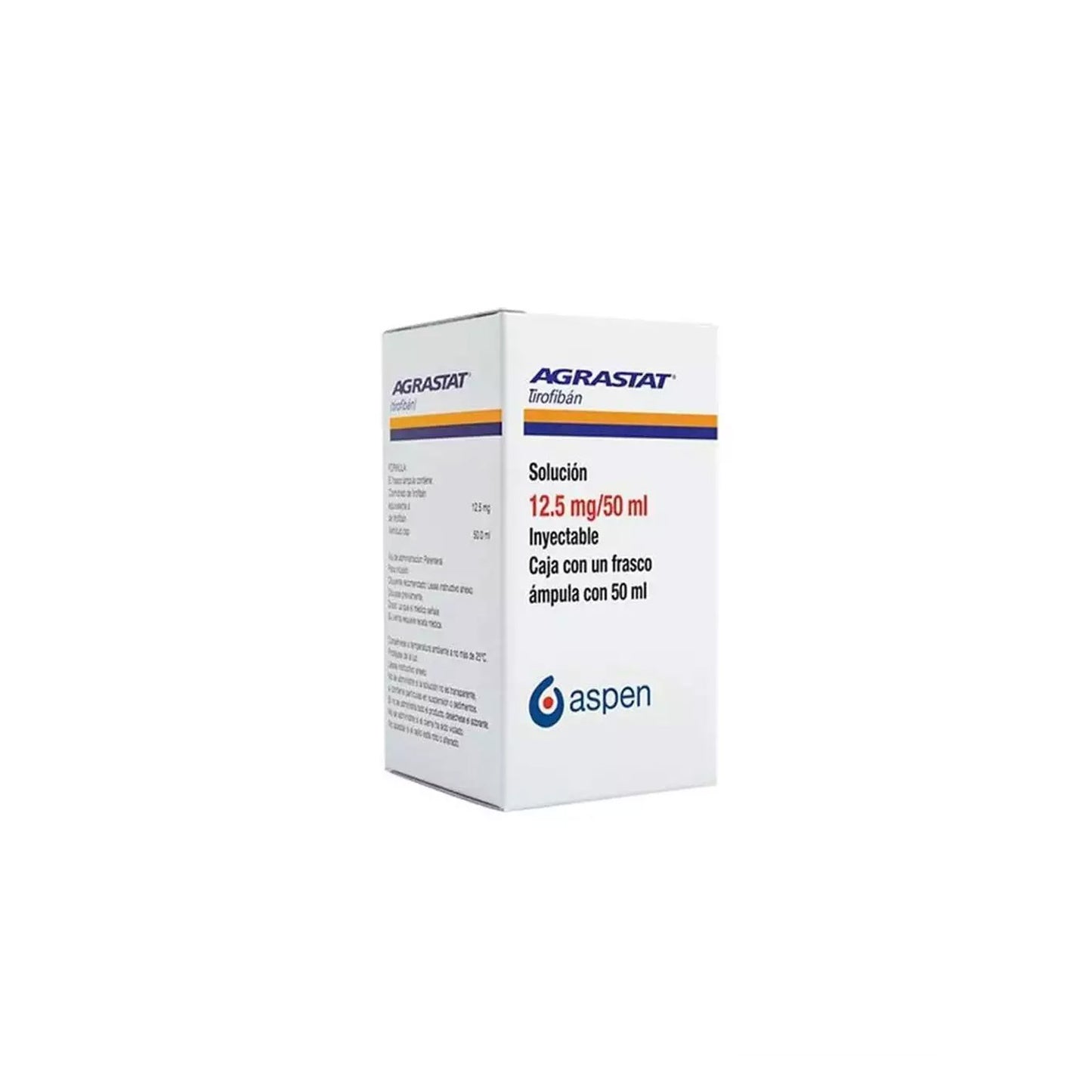 AGRASTAT 12.5 MG/50 ML C/1. FCO. AMP 50 ML