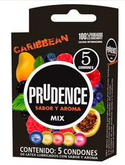 PRUDENCE CARIBBEAN SABOR Y AROMA MIX CONDONES CAJA C/5