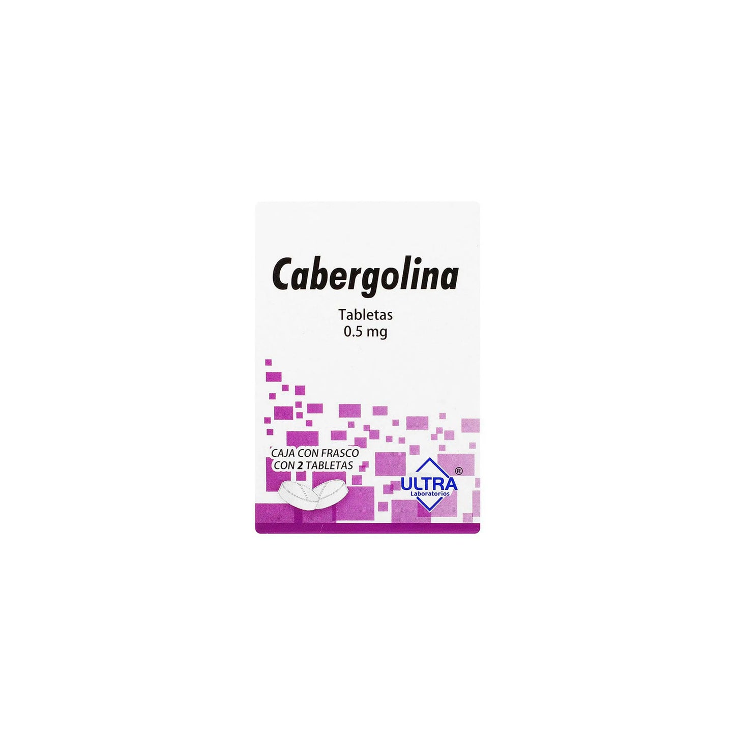 CABERGOLINA TAB. 0.5 MG. CAJA C/2