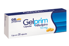 NIFEDIPINO CAP. 10 MG. CAJA C/20 (GELPRIM)