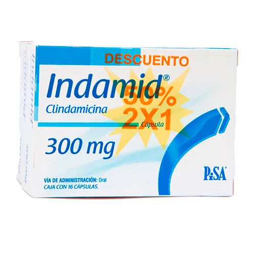 INDAMID 300 MG 16 CAPS 2X1
