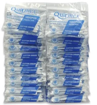 HISOPOS EXHIBIDOR 20 BOLSAS 20 PZAS
