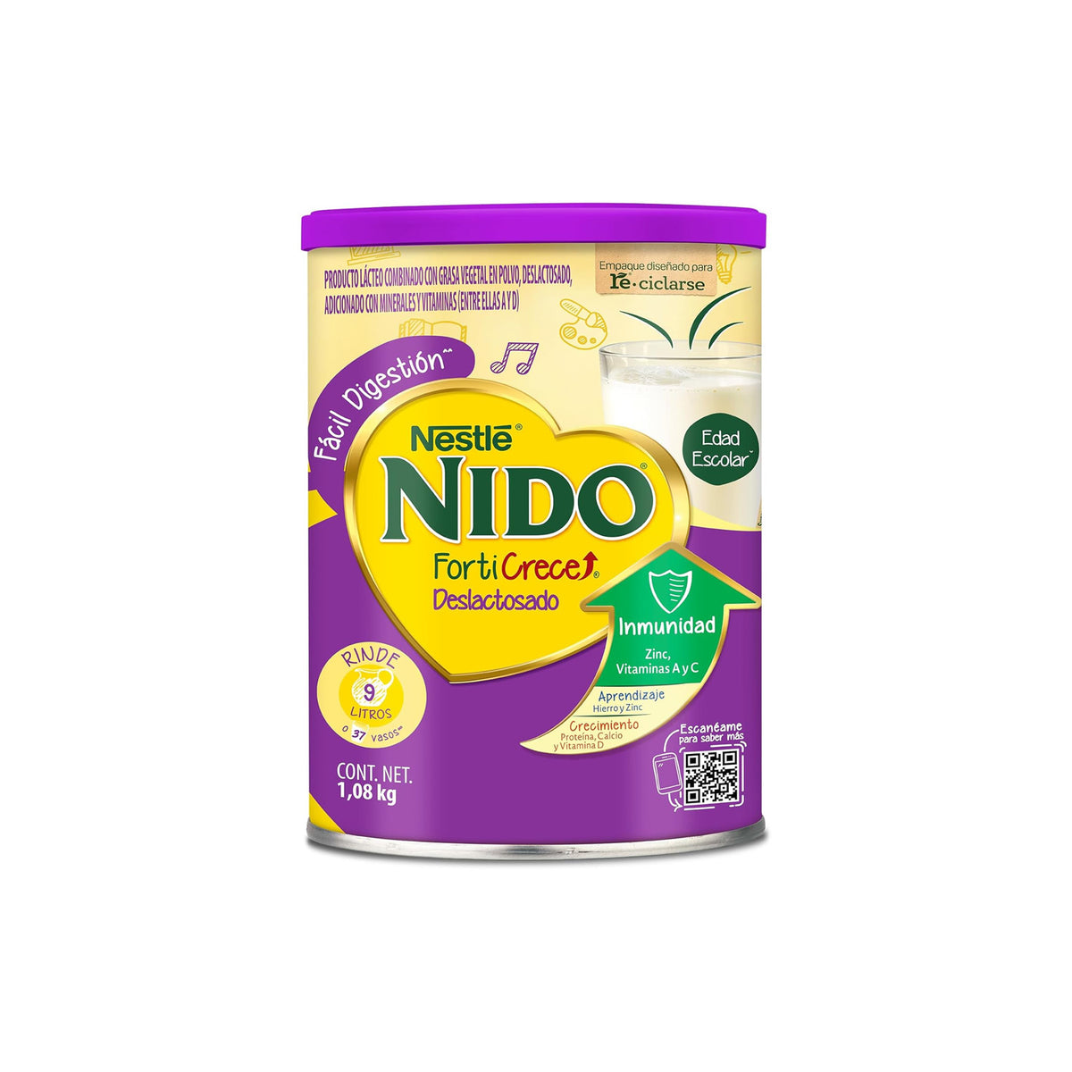 NIDO FORTICRECE DESLACT 1.08 KG