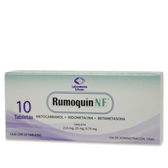 RUMOQUIN N.F. 10 TAB 215/25/0.75 MG