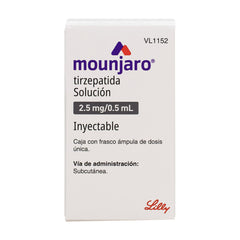 Mounjaro Tirzepatida 2.5 mg/0.5 ml Caja Con Frasco Ámpula