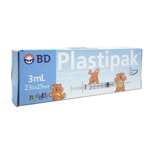 PLASTIPAK C/AGUJA 3ML 23GX25MM
