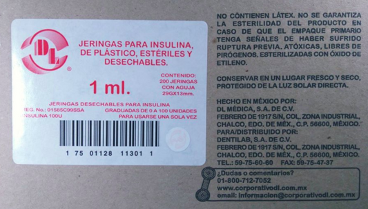 JERINGA INSULINA 200 JERS 29X13MM/1 ML