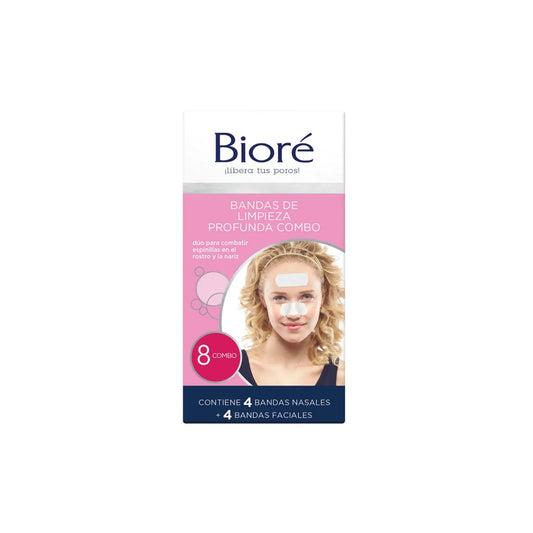 BANDAS BIORE NASAL/FAC LIMPROF 8PZA