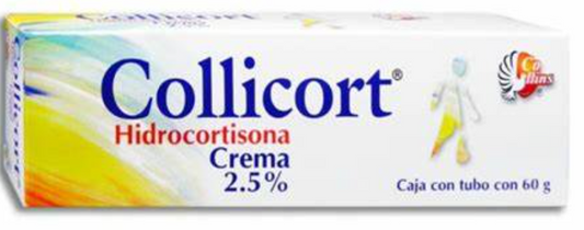 COLLICORT CMA. 2.5% CAJA C/TUBO C/60 G.