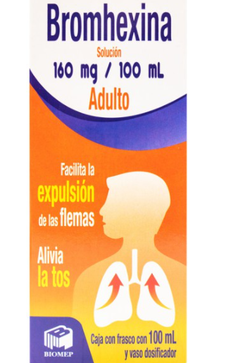 BROMHEXINA SOL. ADULTO 160 MG. C/FCO. C/100 ML.