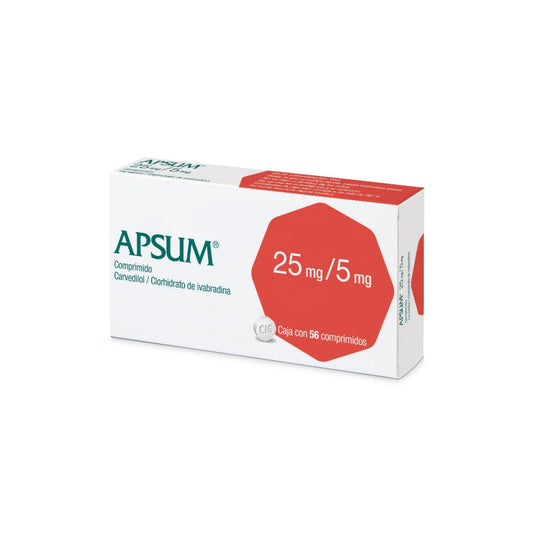 APSUM 25/5MG 56 CPR