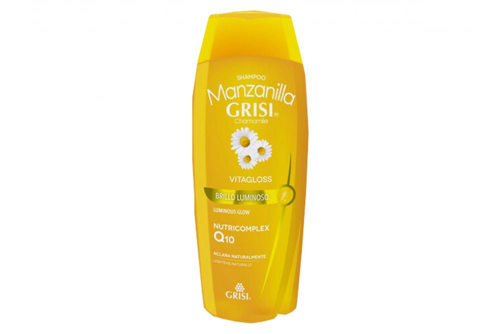 Shampoo Manzanilla Grisi Brillo Luminoso Env. C/400 Ml. Agua- Lauret- Sulfato De Sodio-Camomilla