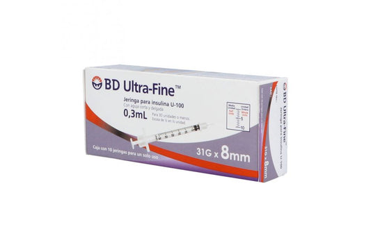 JERINGA BD UF 0.3ML 31X8 - CAJ 10