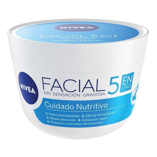 NIVEA FACIAL 5EN1 NUTR KARIT - CRE 375ML
