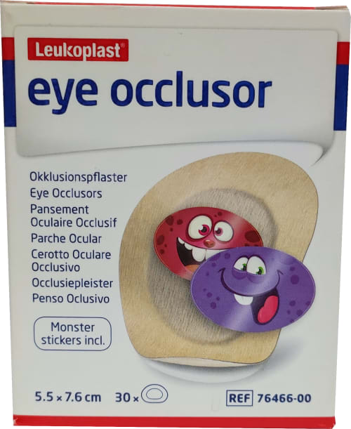 PARCHE OCULAR LEUKO 5.5X7.6CM 30PZ