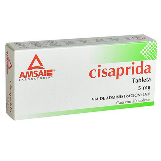 CISAPRIDA TAB. 5 MG. CAJA C/30