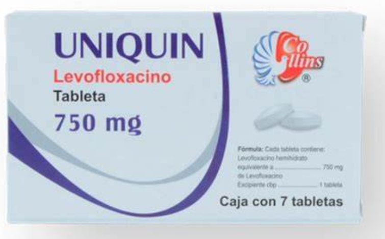 UNIQUIN TAB. 750 MG. CAJA BLISTER C/7