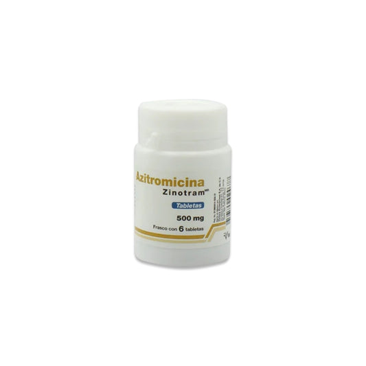 AZITROMICINA (ZINOTRAM) 6 TAB 500 MG