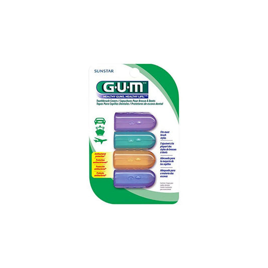 CAPUCHONES GUM P/CEPILLO DENT C/4PZ